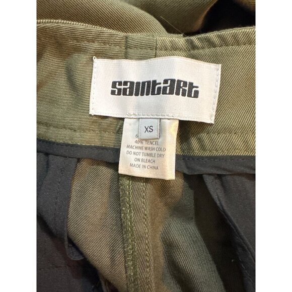 Saintart Olive Green Straight Leg Pants Size XS - Picture 4 of 4